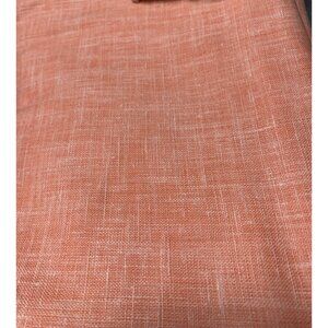 Coral Orange Cotton Fabric 1 yard 22" x 44" Soft Textured Material Sewing